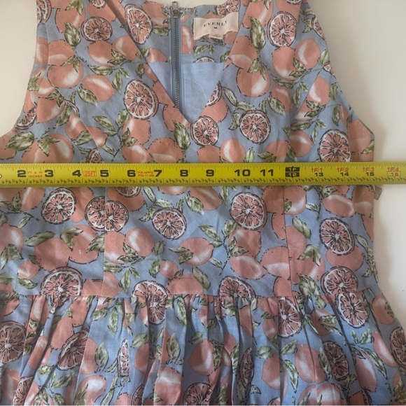 Everly Ace the Dress in Sky Lemons Citrus Blue Sz M A-line - Picture 7 of 12